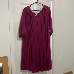 Burgundy dress